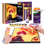 OKTO Manga motiv živlů "Oheň" výtvarný set 30x40 cm