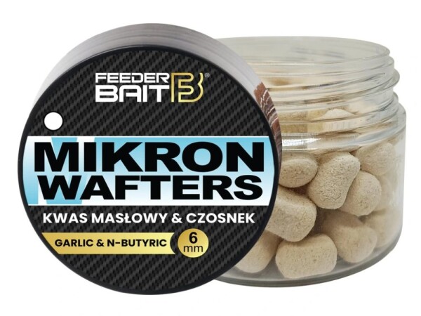 FeederBait Mikron Wafters 4x6mm 25ml - Česnek / Butyric acid,FeederBait Mikron Wafters 4x6mm 25ml - Česnek / Butyric acid