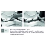 Mereo WC set - Smart flush rimless WC oblé, modul pro sádrokarton, bílé oválné tlačítko MM02NSETRT510