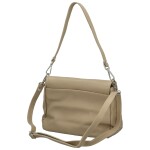 Stylová dámská kožená crossbody kabelka Keolla, béžová