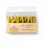 Dortisimo Svíčky Happy Birthday zlaté (13 ks)
