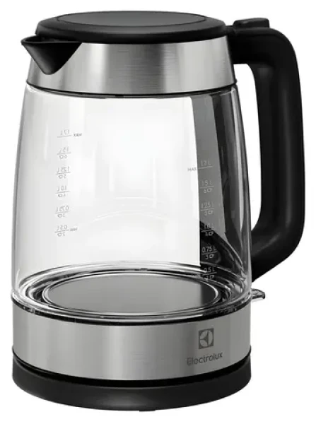 Electrolux E4GK1-4GB černá / Rychlovarná konvice / 2200 W / 1,7 l / sklo a nerez (E4GK1-4GB)