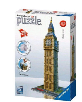 CubicFun 3D puzzle Big Ben (střední) 47 ks