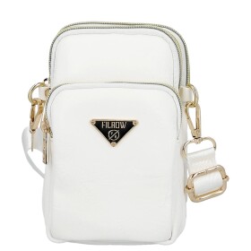 Jednoduchá crossbody koženková kapsa Selma, bílá