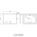 CERANO - Koupelnové LED zrcadlo Grande - 120x70 CER-DY-2073Y