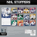 JF Turner Kalendář NHL Stoppers 2025 Wall Calendar