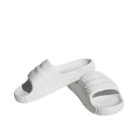 Dámské/pánské žabky adidas Adilette 22 Crystal White s pohodlnou tvarovanou podrážkou, bílé (HQ4672) 42