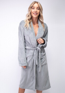 Dámský župan Lingadore 50103 S/M Šedá
