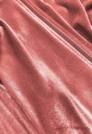 Dámský velurový dres v cihlové barvě s lampasy (81223) Barva: odcienie czerwieni, Velikost: XL (42)