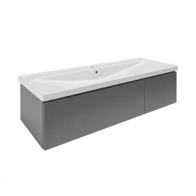 Koupelnová skříňka s umyvadlem SAT Feel 120x30x44,8 cm antracit mat SATFEEL2120ANTU5 SATFEEL2120ANTU5