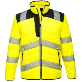 Portwest HI-VIS BAFFLE PW371 Zateplená voděodolná bunda reflexní HV žlutá/černá