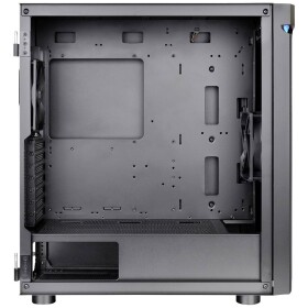 Thermaltake CA-1X4-00M1WN-00 midi tower PC skříň černá kompatibilní s LCS, boční okno, vhodné pro vodní chlazení AIO, vhodné pro vodní chlazení DIY, 2