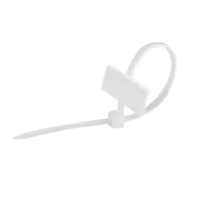 LogiLink stahovací pásky s popisovým štítkem transparentní / Stahovací pásky / 100x2,5 mm / 100 ks (KAB0069)