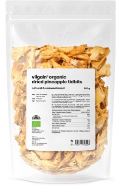 Vilgain Ananas sušený BIO – Kousky 250 g