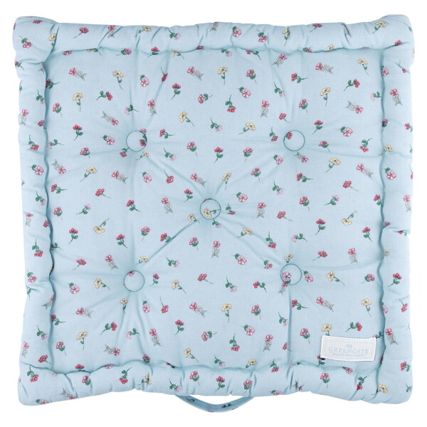 GREEN GATE Prošívaný podsedák Lianca Pale Blue 50 × 50 cm, modrá barva, textil
