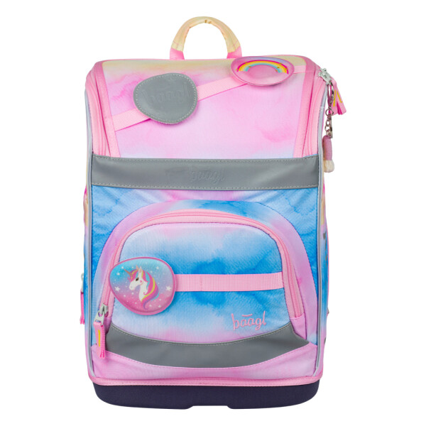 Školní aktovka BAAGL ZIPPY PLUS - Rainbow Unicorn