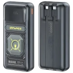 Awei P99K černá / Powerbanka / 20000mAh / 22,5W / USB-C a Lightning kabely (P99K)