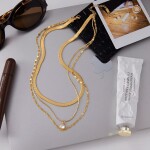 ELENYS Aurielle Layers – pozlacený náhrdelník 18K žluté zlato Délka: 40-48 cm + 5 cm / max. 53 cm