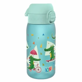 Ion8 Leak Proof Dětská láhev Crocodiles tyrkysová 350 ml (619098091021)