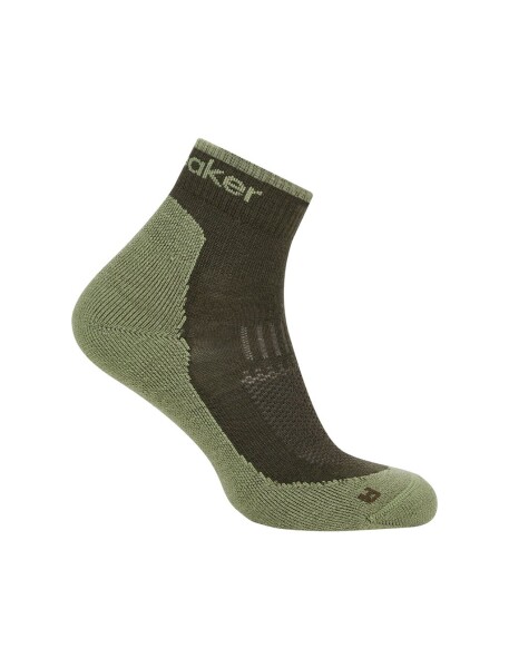 Pánské merino ponožky ICEBREAKER Mens Hike+ Light Mini, Dark Loden/Lichen velikost: 44,5-46,5 (L)