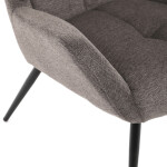 Křeslo ušák, šedá, látka, AK-H9206 GREY2