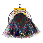 Dětský kostým čarodějnice hvězda - tutu sukně s kloboukem