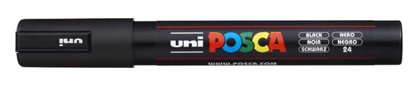 Akrylový popisovač UNI POSCA PC-5M - černý 24 / 1,8-2,5mm