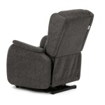 Polohovací křeslo, elektrické kabelové ovládání, černá, látka vintage, TV-L8902 BK3