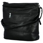 Trendy dámská koženková crossbody kabelka Skyler, černá