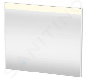 DURAVIT - Brioso Zrcadlo s LED osvětlením 700x820x45 mm, lesklá bílá BR7002022220000