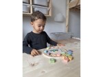 Mamido Dřevěné edukativní hodiny s puzzle Tvary Montessori