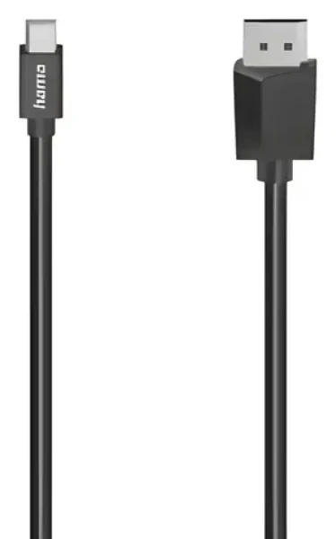 Hama kabel Mini DisplayPort na DisplayPort černá / Video kabel / 1,5 m / UHD 4K