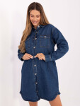 Dámské Jeans šaty D80026BI30469M314 Tmavě modrá - FPrice jeans-modrá XL