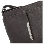 Módní dámská kožená crossbody kabelka Ofelie, tmavě hnědá