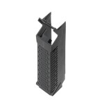 Electronics housings, OMNIMATE Housing - series CH20MBlack, Side element, Width: 22,5 mm