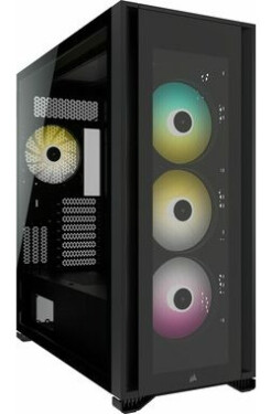 Corsair iCUE 7000X RGB černá / E-ATX / 1x USB-C + 4x USB 3.0 / 4x 140 mm / bez zdroje / Průhledná bočnice (CC-9011226-WW)