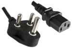MicroConnect Power Cord India typ D - C13 1.8m černá / Indická koncovka (PE010418INDIA)