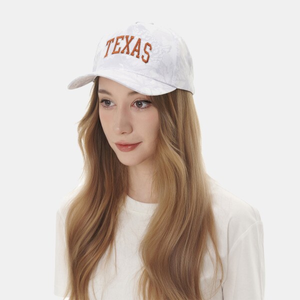 ZooZatz Dámská kšiltovka Texas Longhorns NCAA Snow Camo A-Frame Adjustable
