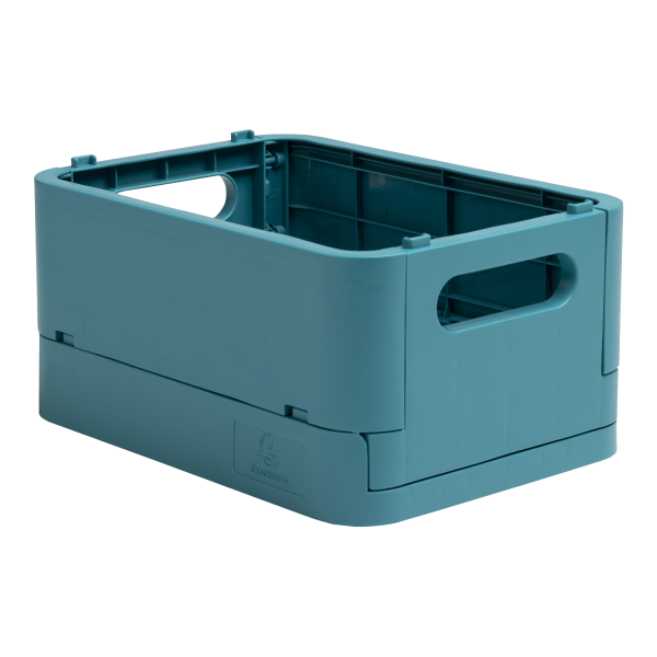 Skládací box, PP, MINI, petrolejový