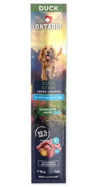 Ontario Tyčinka pro psy kachní 15 g / Pamlsek pro psy / Kachní maso (214-861627)