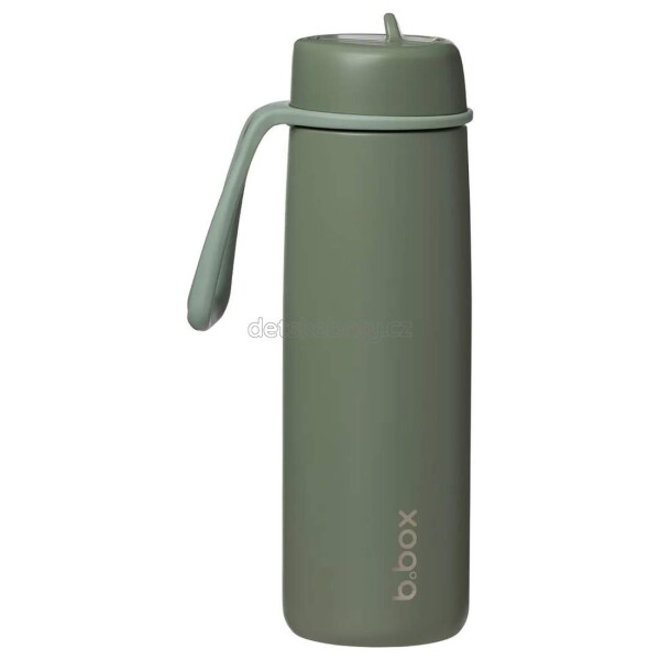 B.box 0926 Nerezová termolahev s brčkem 690 ml - olive