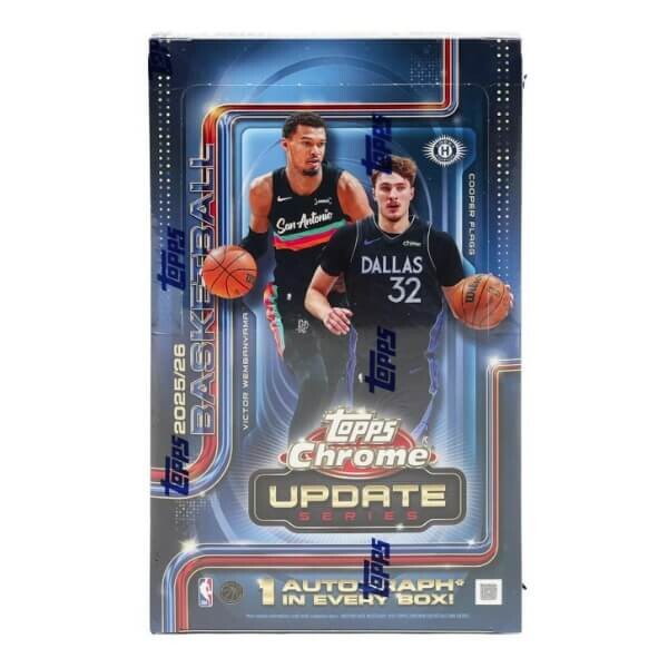 2025-2026 NBA karty Topps Chrome Update Basketball Hobby Box
