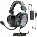 FIFINE H6 AmpliGame RGB černá / herní sluchátka s mikrofonem / RGB / USB-A (H6)