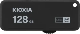 KIOXIA TransMemory U365 128GB černá / Flash Disk / USB 3.2 / R: 150MBs (LU365K128G)