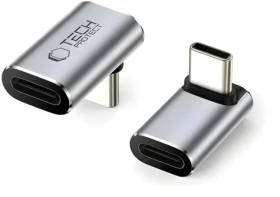 Tech-Protect AA02 šedá / Adaptér / USB-C - USB-C (5906302367979)