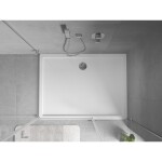 MEXEN - Flow sprchová vanička obdélníková slim 70 x 80, bílá lesk 46R107080