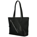 Stylová dámská koženková kabelka na rameno Anisia, černá