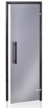 Dveře do sauny "A" 8x21 Grey 790x2090 mm Black CA821GRBL