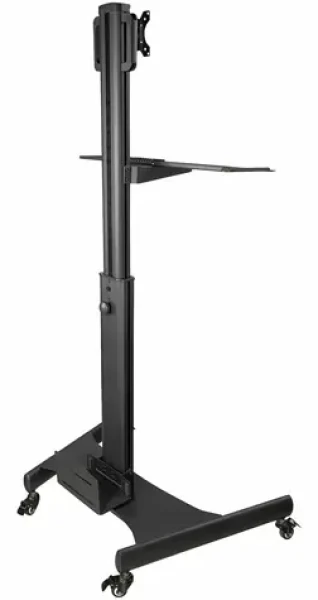 StarTech Mobilní pracovní stanice na kolečkách / Pracovní stanice / Nosnost 8 kg / Náklon -30° až 30° / Otočná 360° (WKSTNCART)