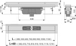 Alcadrain Podlahový žlab s okrajem pro plný rošt a s pevným límcem ke stěně, svislý odtok APZ1016-1050 APZ1016-1050